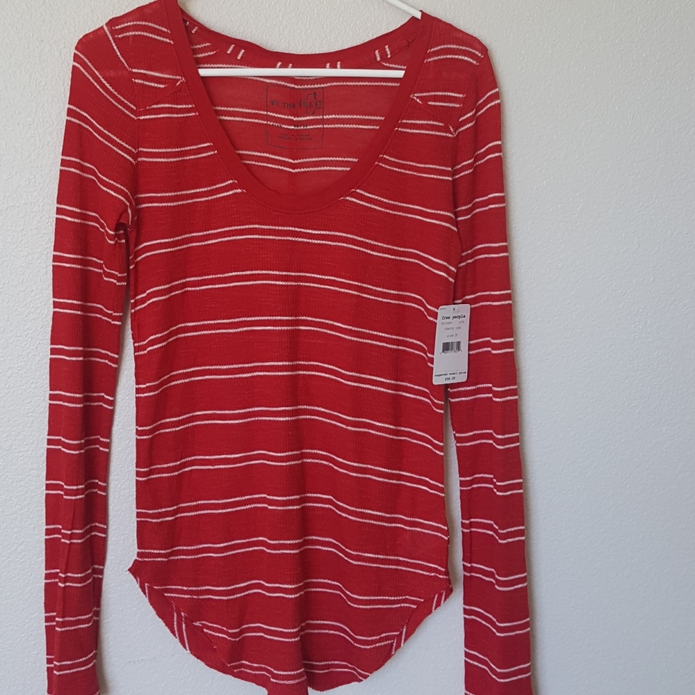 Free People Linen Blend top NWT Medium